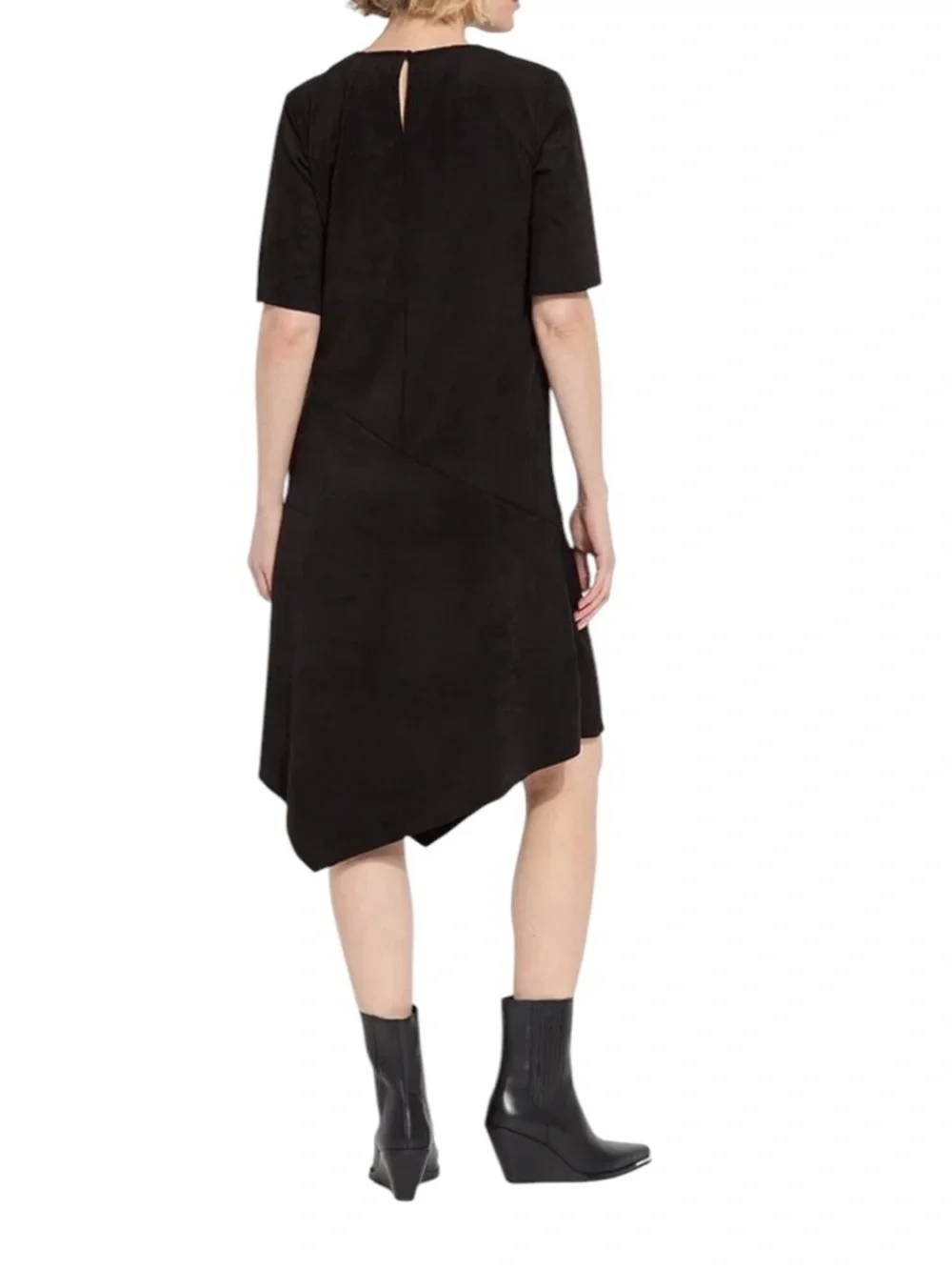 Lysse Sadie Asymmetric Dress - Black XS NWT
